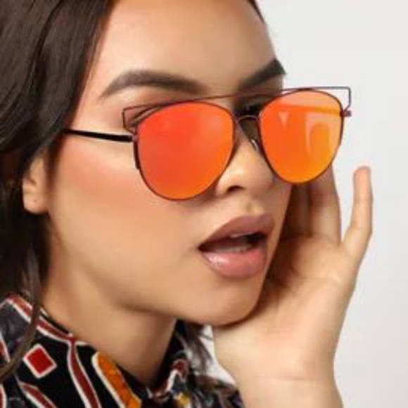 New - 💯 original DiorTechnologic Mirrored Metal Sunglasses, Matte Red/Blue - Picture 5 of 14